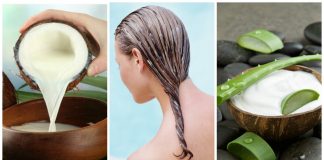 Tratament cu aloe vera și ulei de cocos pentru întărirea părului