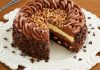 Tort cu nucă și ciocolată