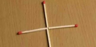 Cum construiești un pătrat mutând un singur băț de chibrit. Mulți nu știu răspunsul