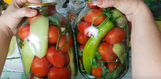 Roșii marinate, cu ardei gras și ardei iute – sunt delicioase și foarte aromate