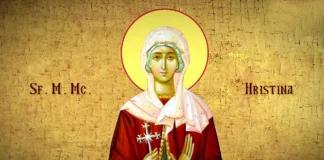 Calendar ortodox 24 iulie – Sfânta Mare Muceniţă Hristina, făcătoare de minuni, ocrotitoarea tinerilor. Rugăciune pentru sănătate, bunăstare și ajutor în toate cele bune.