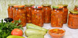 Dovlecei cu ardei grași și roșii – un aperitiv dulce-acrișor, foarte gustos!