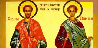 Să rostim rugăciune puternică, astăzi 1 noiembrie, pentru sănătatea noastră și a celor dragi, către Sfinţii Doctori fără de arginţi Cosma şi Damian!