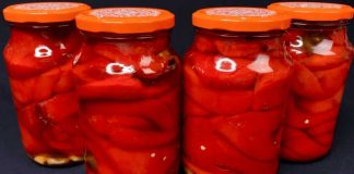 Ardei copți la borcan – foarte ușor de preparat și incredibil de gustoși!