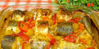 Pește la cuptor – gustos, fraged și aromat. Nu am mai mâncat un pește atât de suculent și bun!