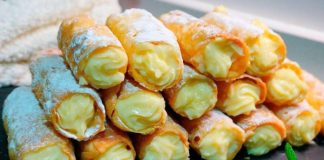 Cum pregătim mult adoratele Rulouri din aluat fraged umplute cu cremă de vanilie!